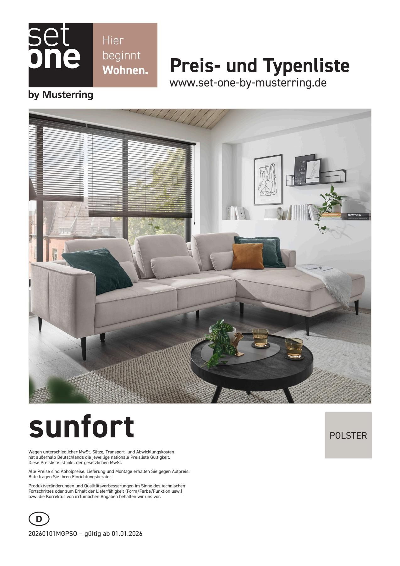 Preis- und Typenliste