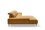 Ecksofa Leder in kurkuma