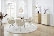 Schalenstuhl in JAB-Stoff creme