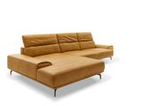 Ecksofa Leder in kurkuma