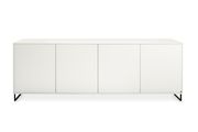 Sideboard in Lack weiß mit Kufengestell