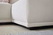 Ecksofa in Stoff Easy Care white