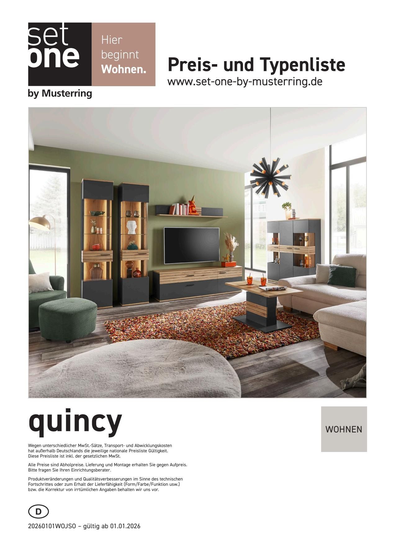 Preis- und Typenliste