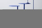 Beistelltisch in Stahl pulverbeschichtet ultramarine blue